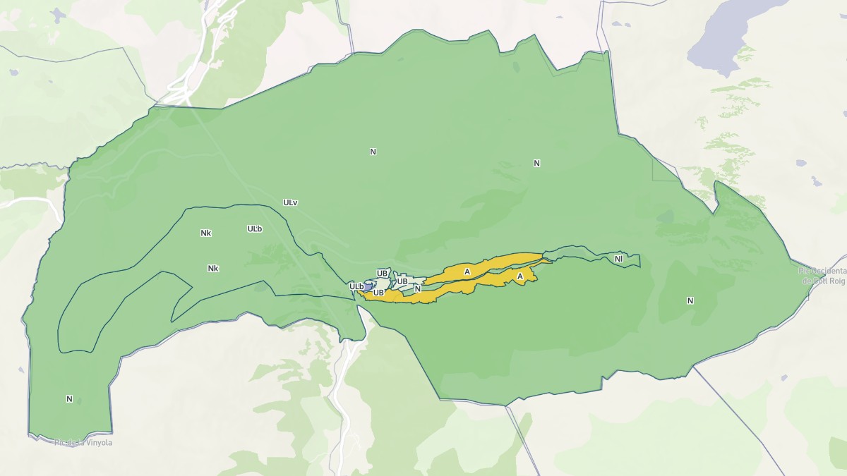 Aperçu cartographique de Porté-Puymorens, centré sur la commune