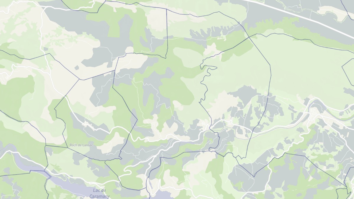 Aperçu cartographique de Rasiguères, centré sur la commune