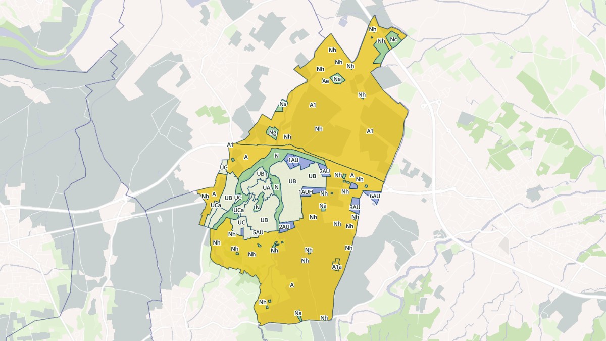 Aperçu cartographique de Saint-André, centré sur la commune