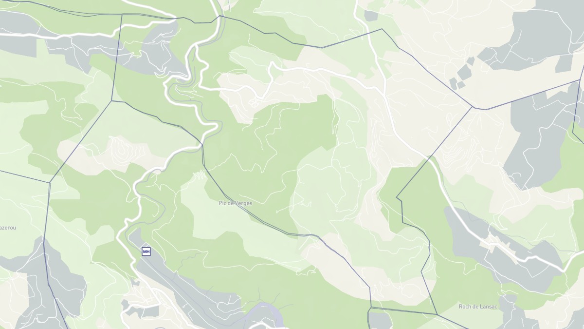 Aperçu cartographique de Saint-Arnac, centré sur la commune