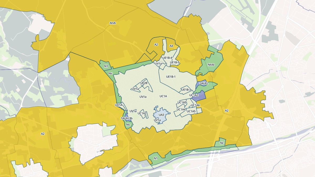 Aperçu cartographique de Saint-Estève, centré sur la commune