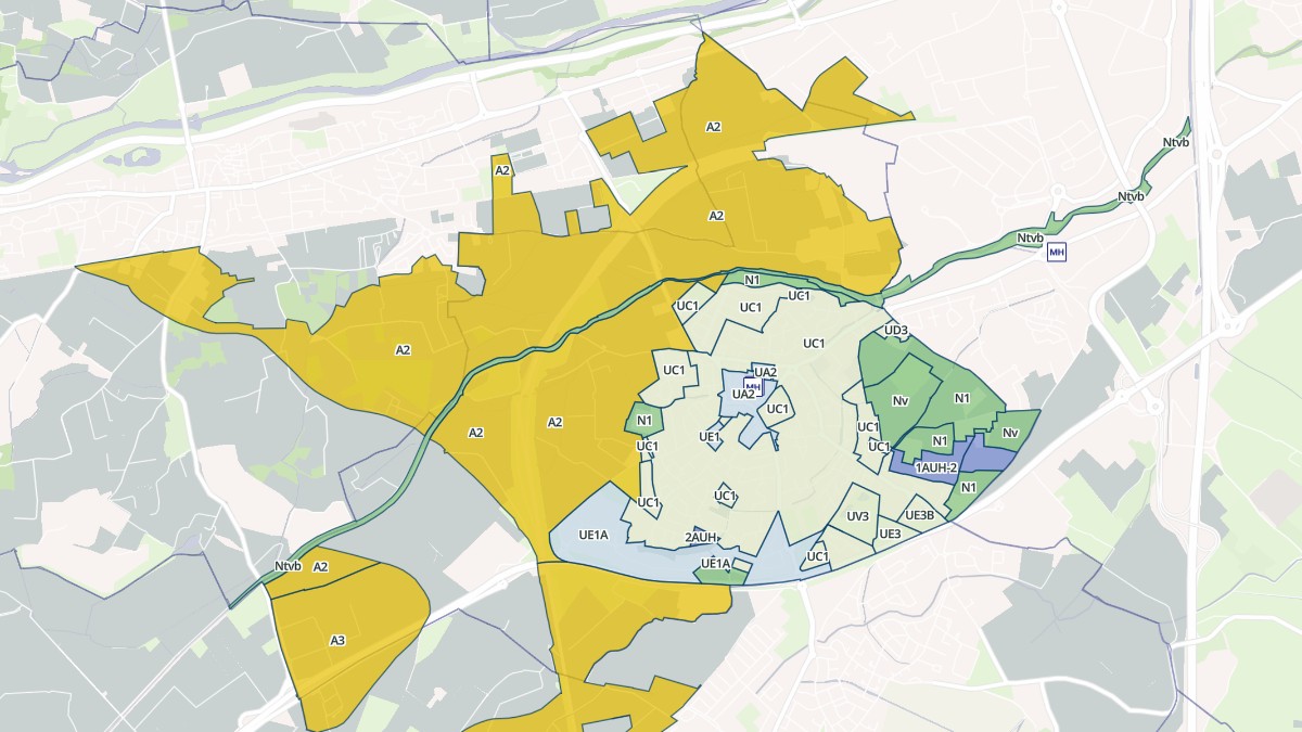 Aperçu cartographique de Toulouges, centré sur la commune