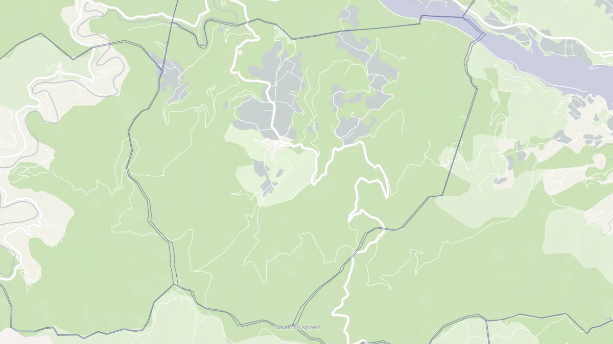 Aperçu cartographique de Trilla, centré sur la commune