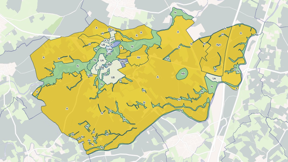 Aperçu cartographique de Trouillas, centré sur la commune