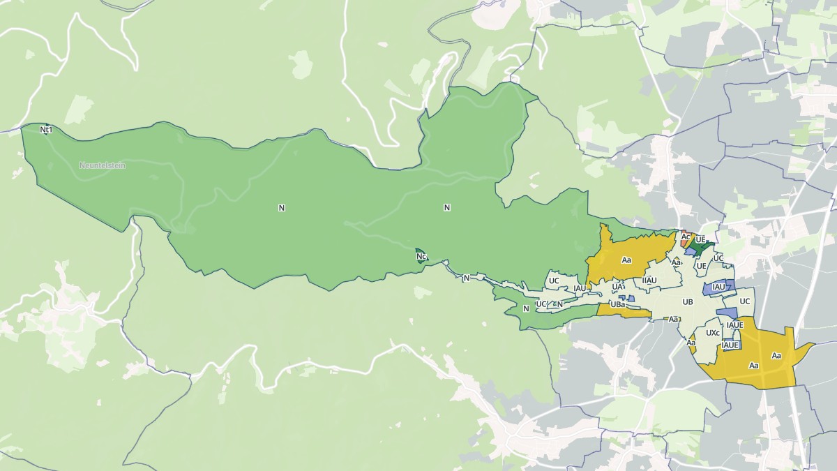 Aperçu cartographique de Barr, centré sur la commune