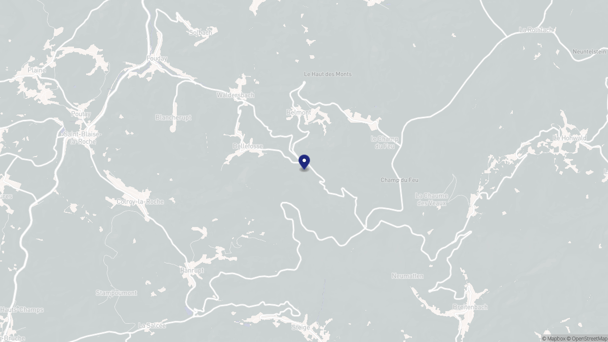 Aperçu cartographique de Bellefosse, centré sur la commune