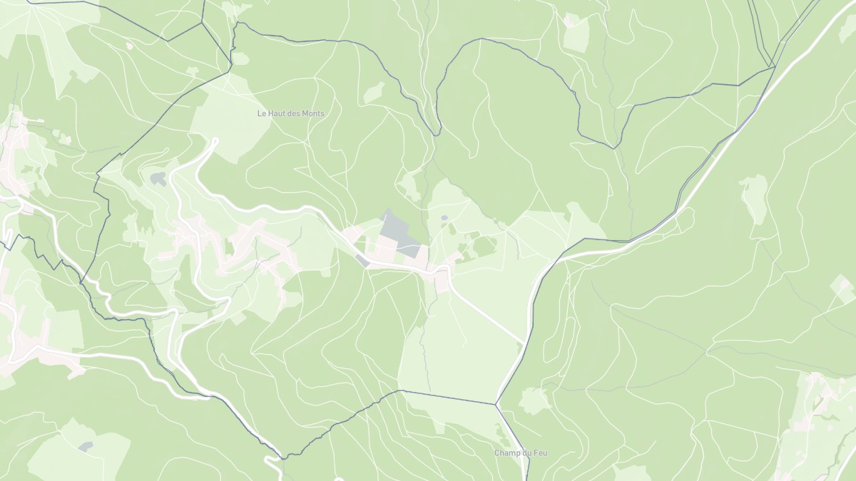 Aperçu cartographique de Belmont, centré sur la commune