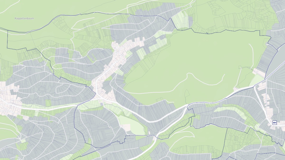 Aperçu cartographique de Bernardvillé, centré sur la commune
