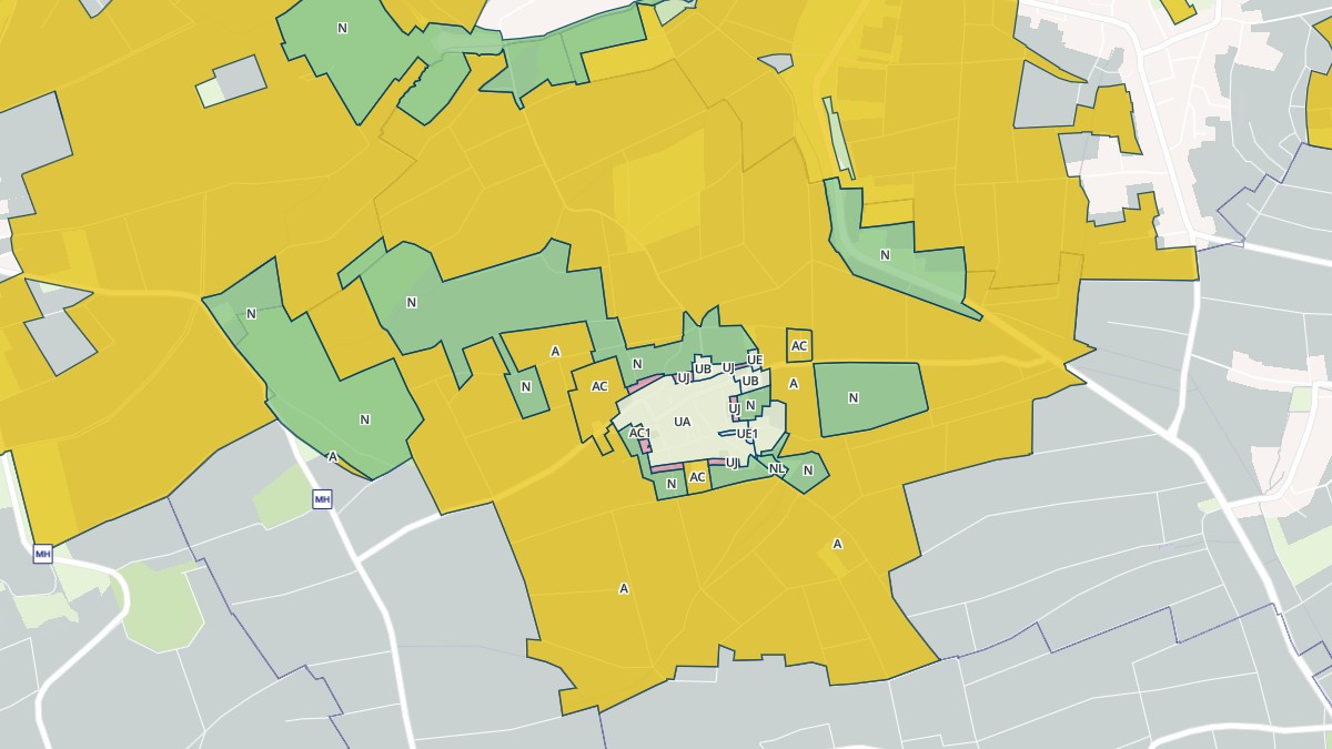 Aperçu cartographique de Bosselshausen, centré sur la commune