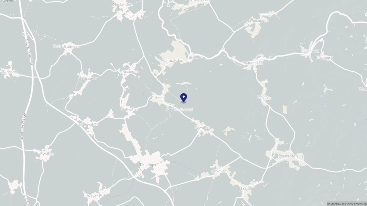 Aperçu cartographique de Durstel, centré sur la commune