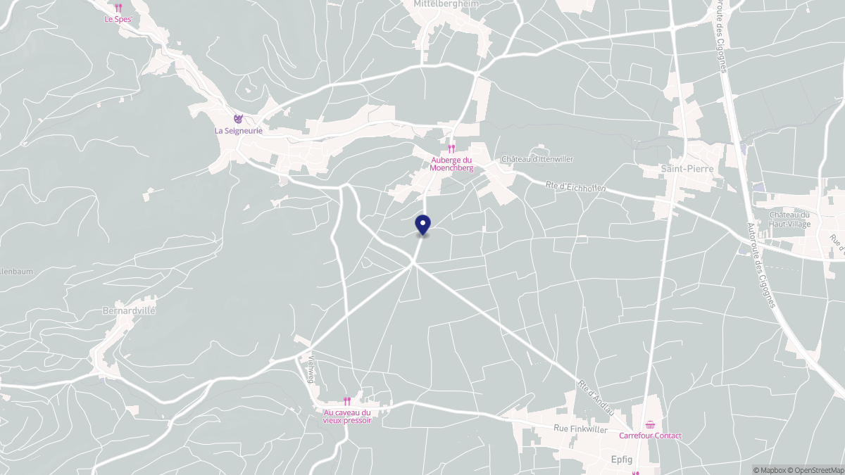 Aperçu cartographique de Eichhoffen, centré sur la commune
