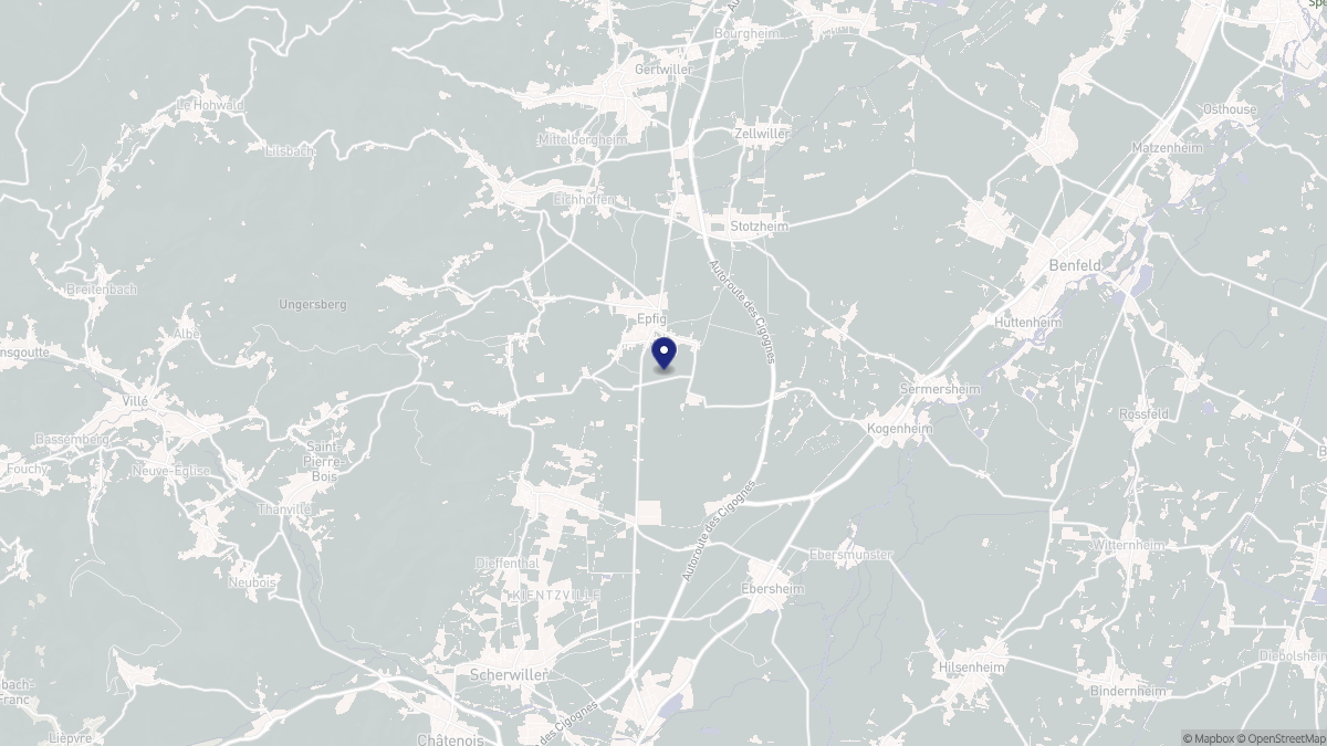 Aperçu cartographique de Epfig, centré sur la commune