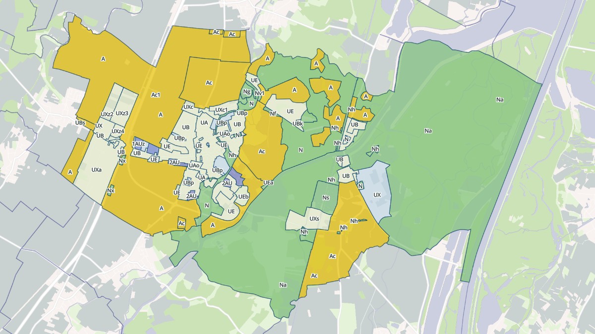 Aperçu cartographique de Erstein, centré sur la commune