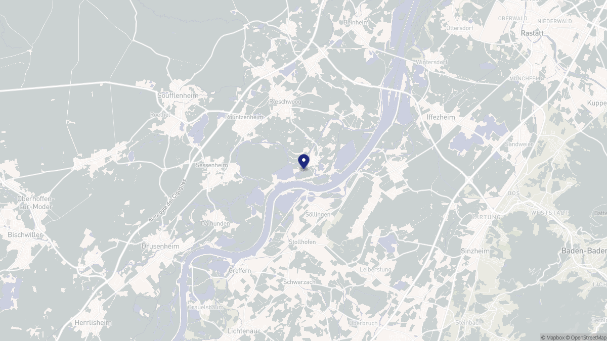 Aperçu cartographique de Fort-Louis, centré sur la commune