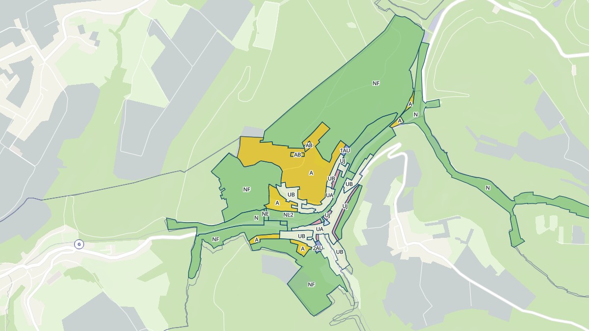 Aperçu cartographique de Frohmuhl, centré sur la commune