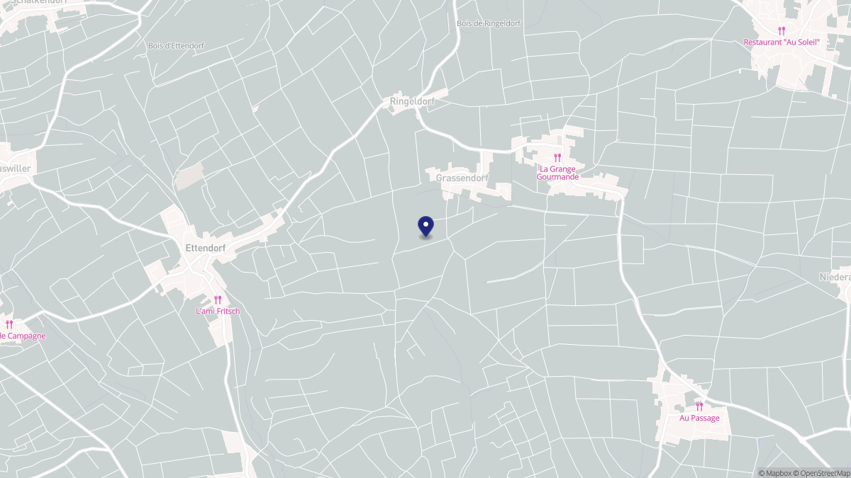 Aperçu cartographique de Grassendorf, centré sur la commune