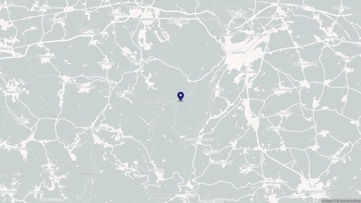 Aperçu cartographique de Haegen, centré sur la commune