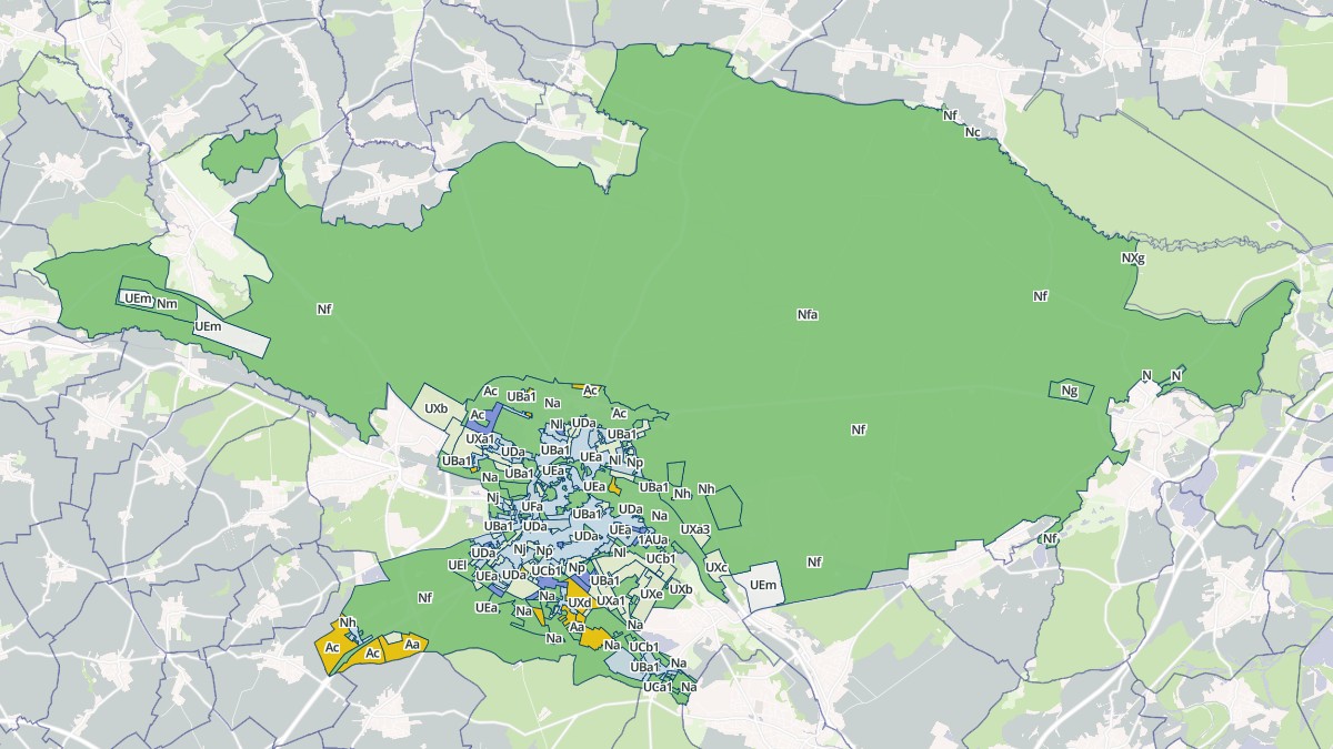 Aperçu cartographique de Haguenau, centré sur la commune