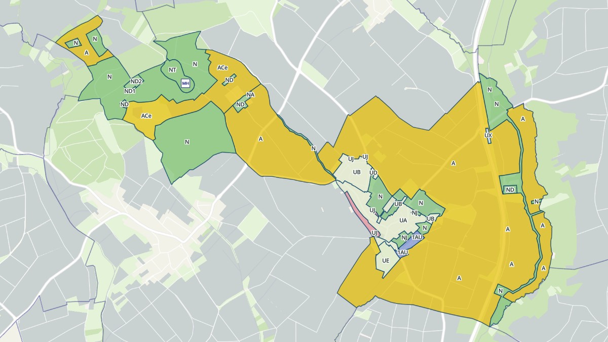 Aperçu cartographique de Hunspach, centré sur la commune