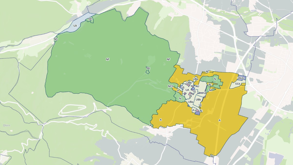 Aperçu cartographique de Kintzheim, centré sur la commune