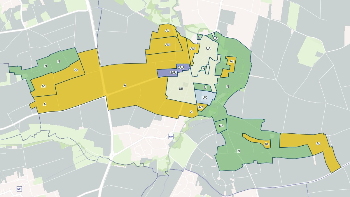 Aperçu cartographique de Kirchheim, centré sur la commune