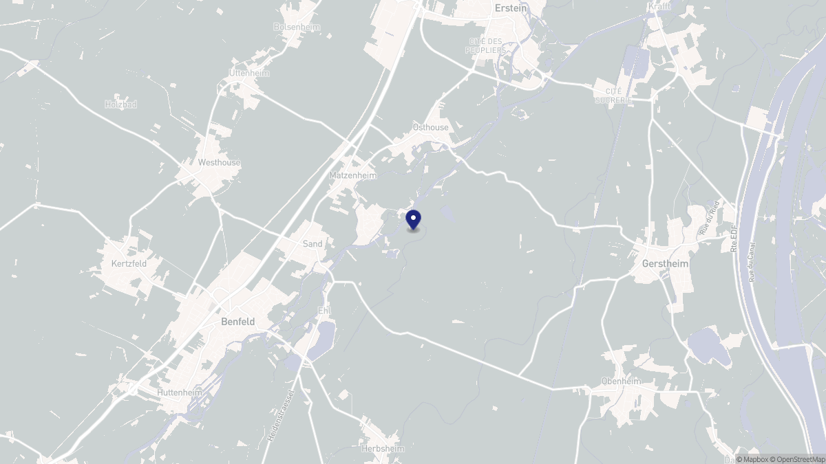 Aperçu cartographique de Matzenheim, centré sur la commune