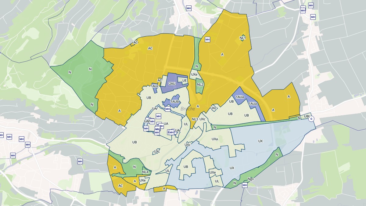 Aperçu cartographique de Molsheim, centré sur la commune
