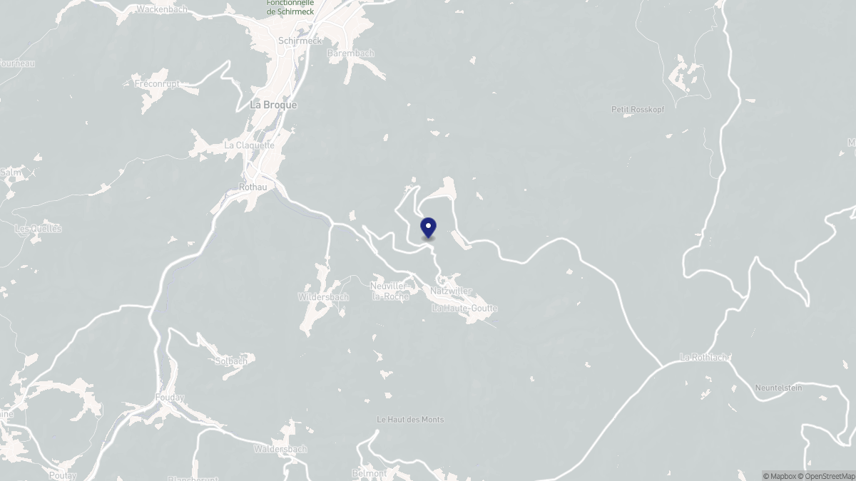 Aperçu cartographique de Natzwiller, centré sur la commune