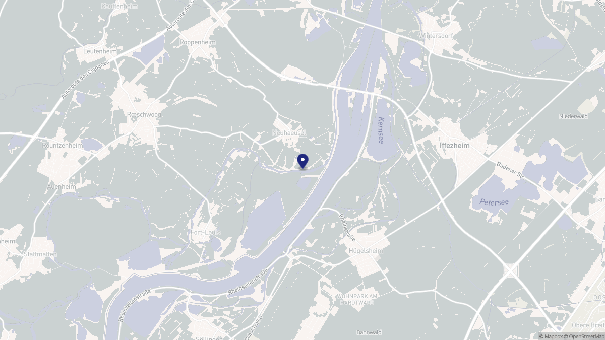 Aperçu cartographique de Neuhaeusel, centré sur la commune