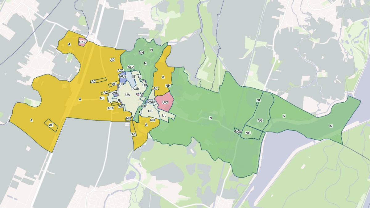Aperçu cartographique de Nordhouse, centré sur la commune