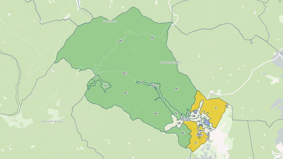 Aperçu cartographique de Oberhaslach, centré sur la commune