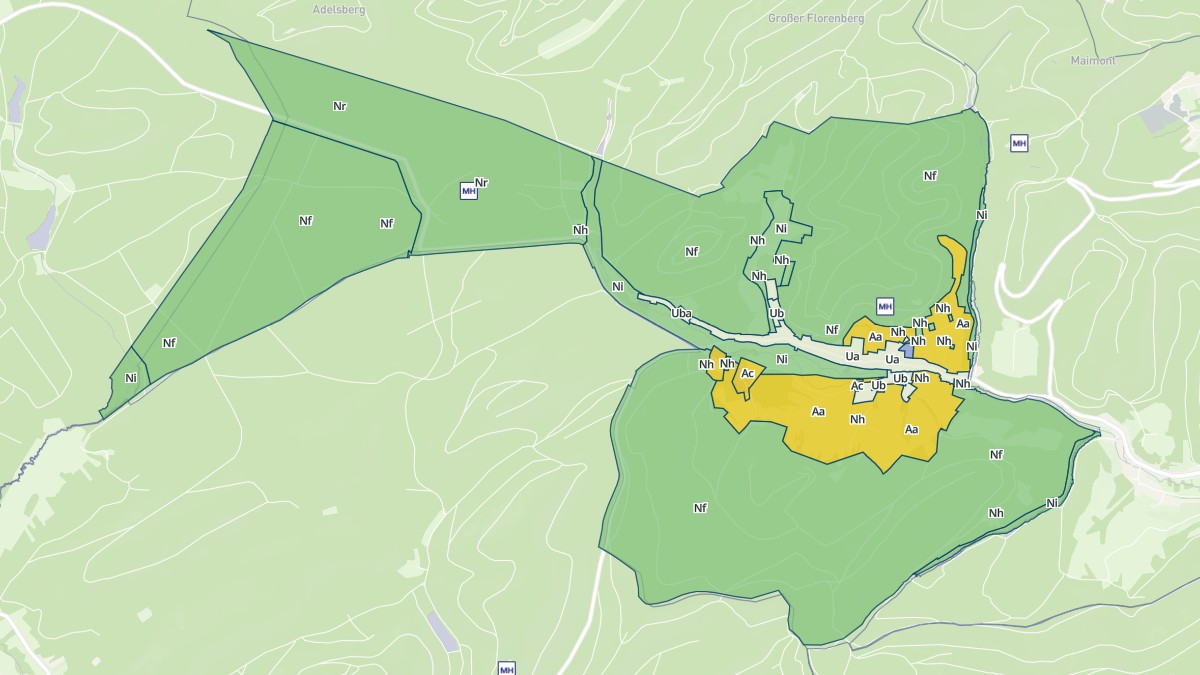 Aperçu cartographique de Obersteinbach, centré sur la commune
