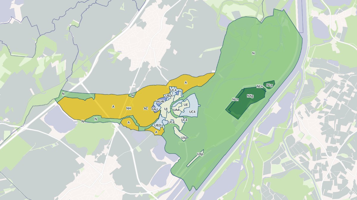 Aperçu cartographique de Offendorf, centré sur la commune