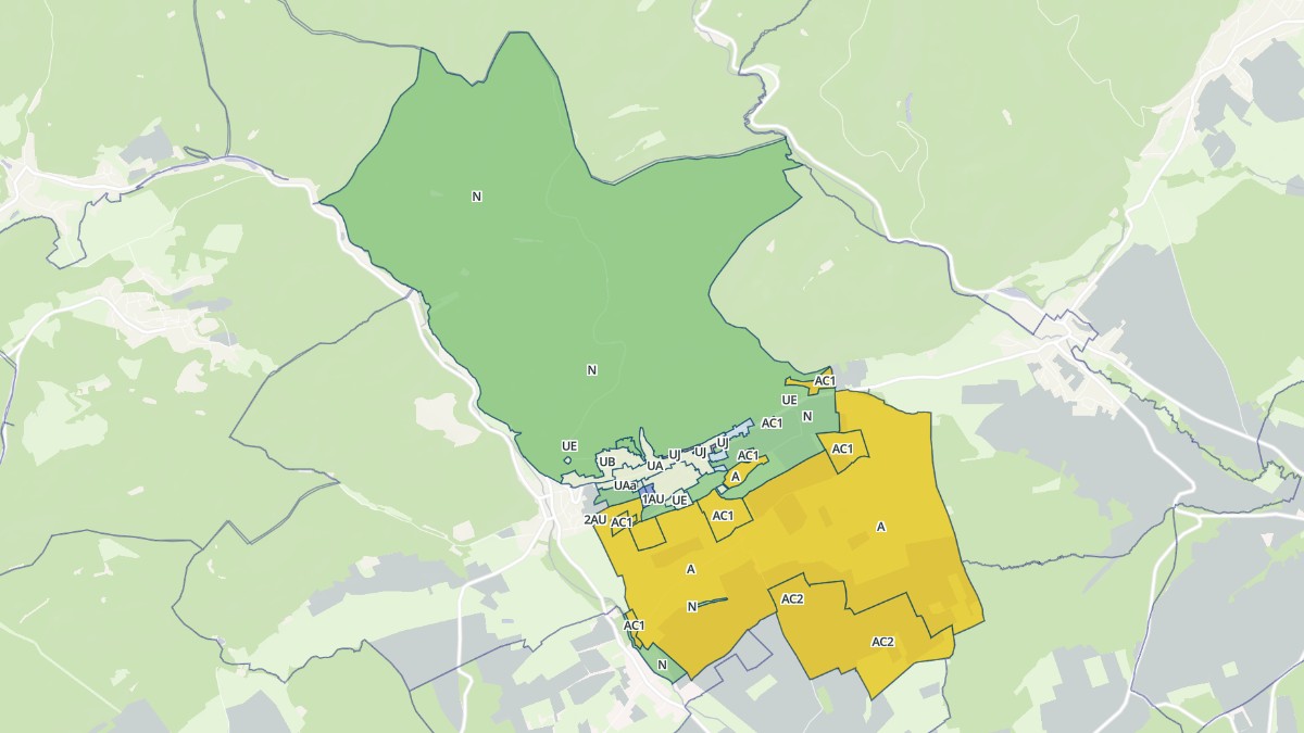 Aperçu cartographique de Offwiller, centré sur la commune