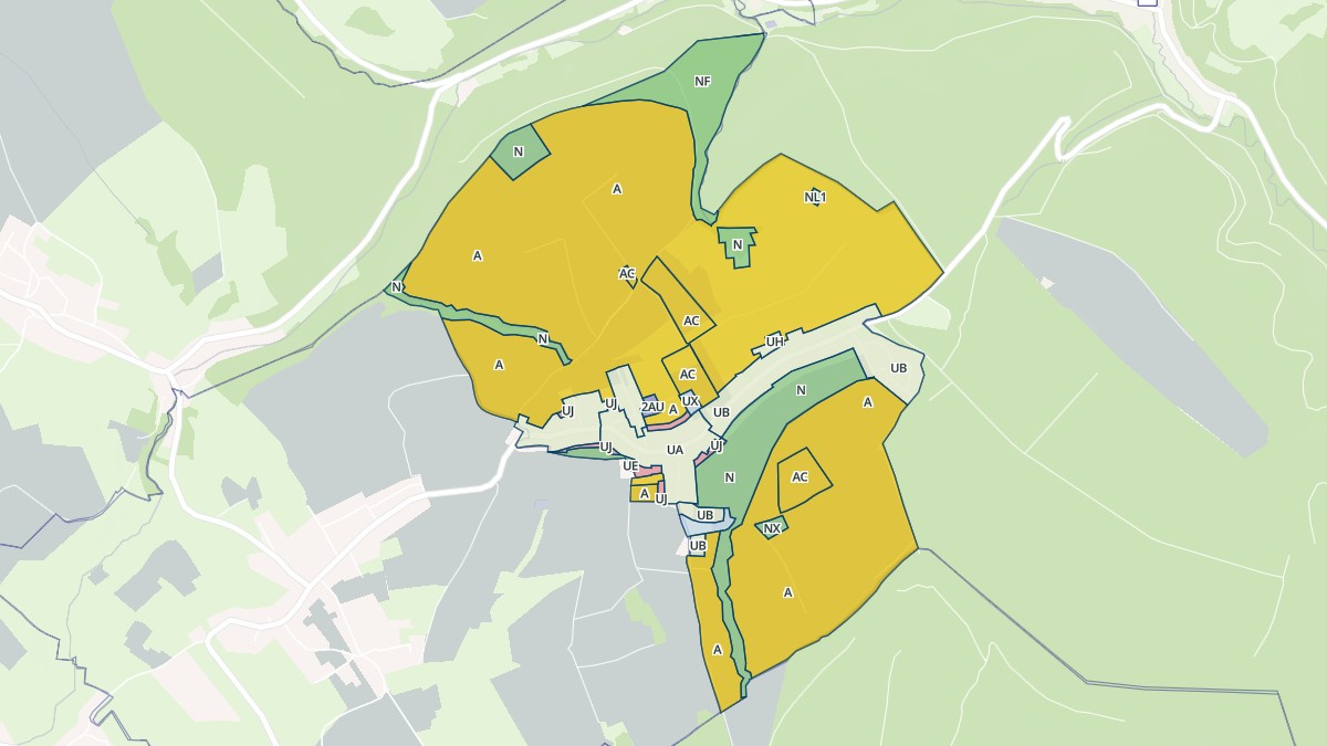 Aperçu cartographique de Pfalzweyer, centré sur la commune