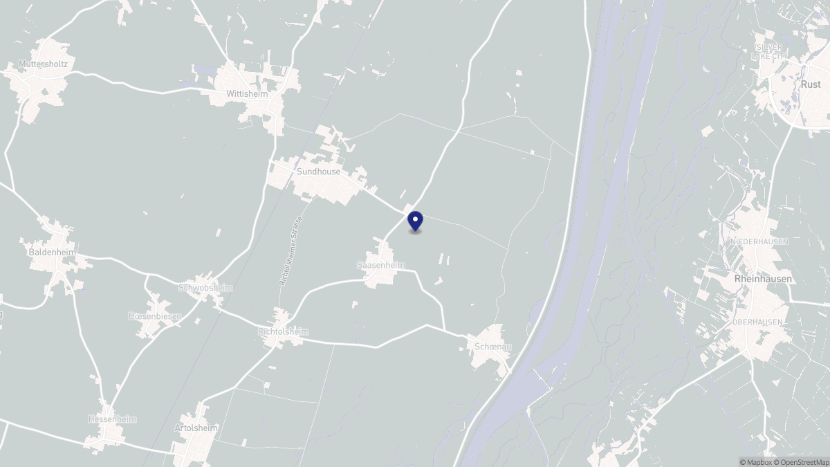 Aperçu cartographique de Saasenheim, centré sur la commune