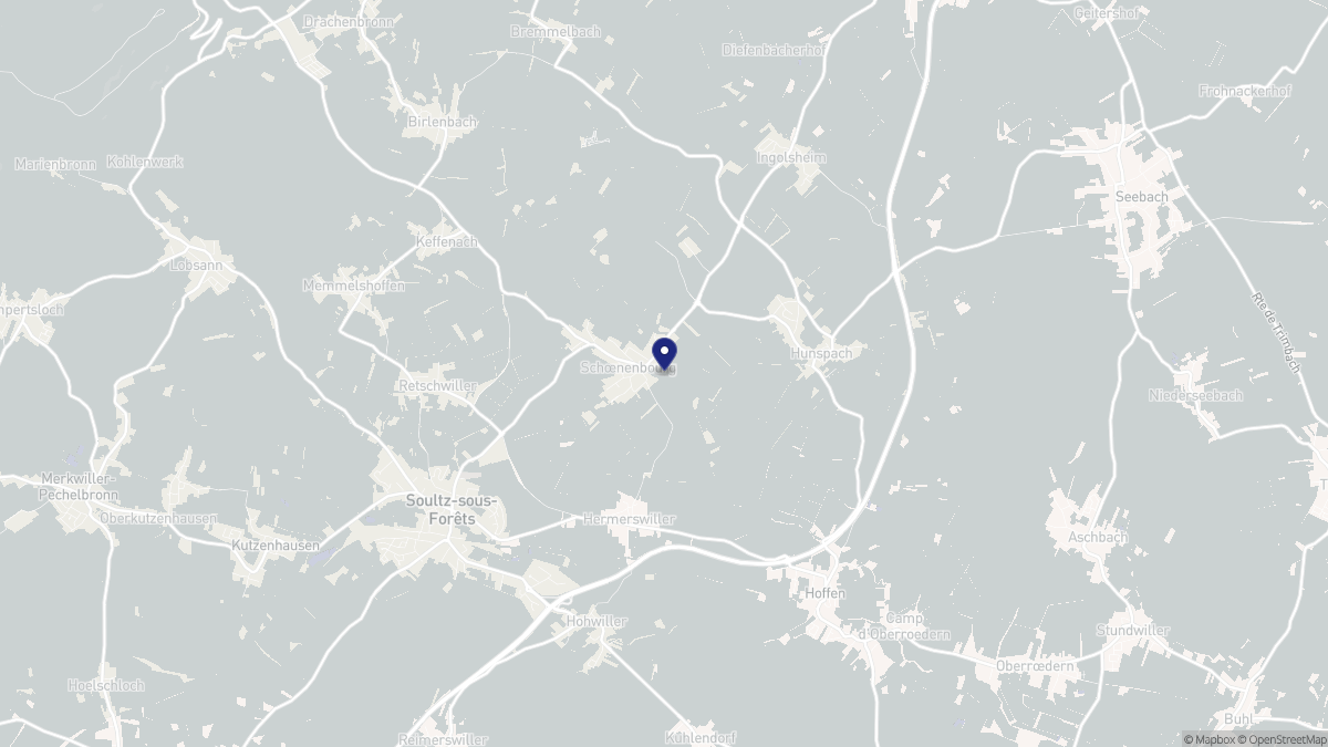Aperçu cartographique de Schœnenbourg, centré sur la commune
