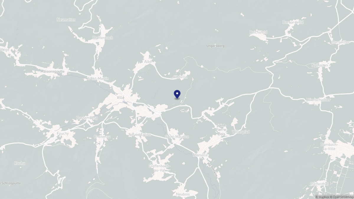 Aperçu cartographique de Triembach-au-Val, centré sur la commune