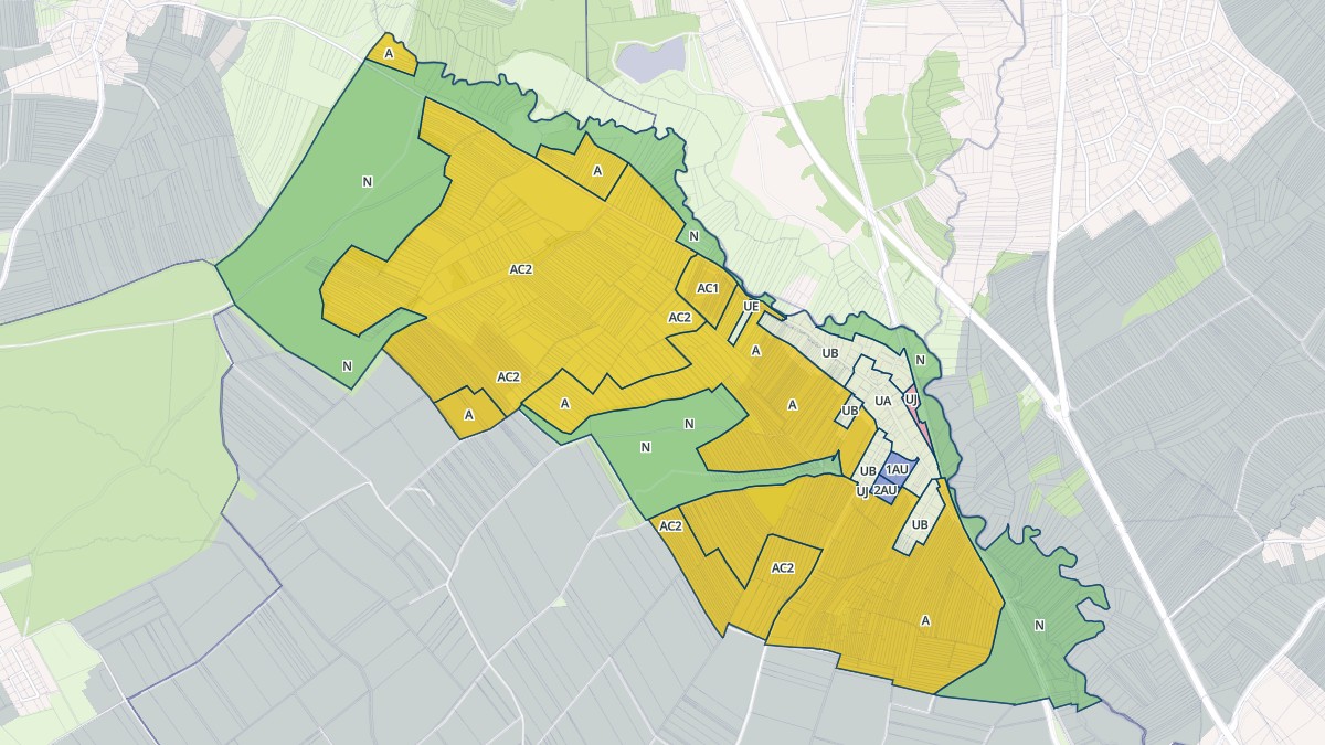 Aperçu cartographique de Uttenhoffen, centré sur la commune