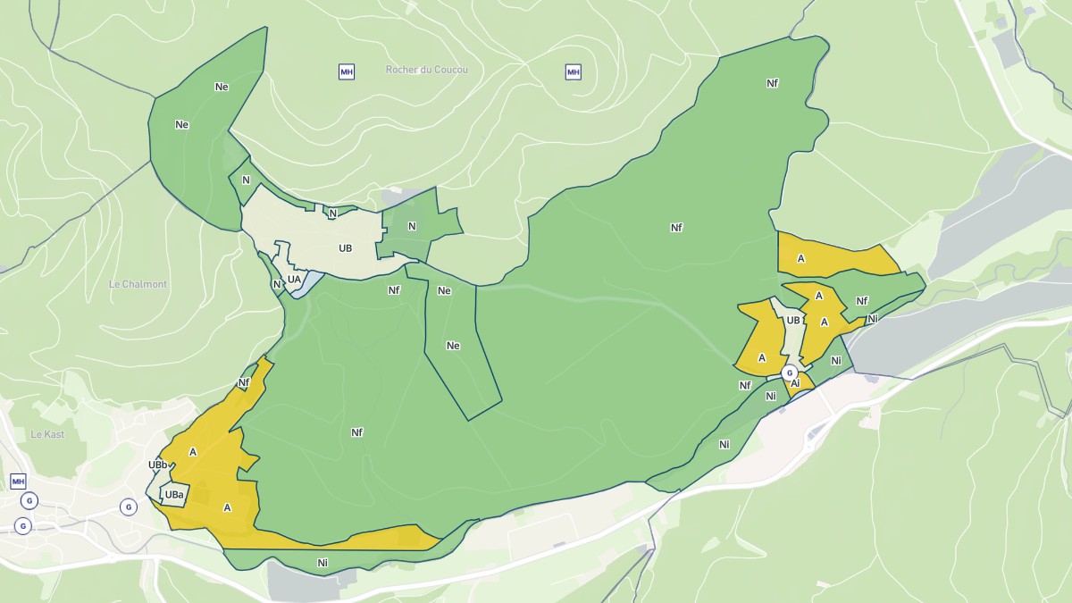 Aperçu cartographique de La Vancelle, centré sur la commune