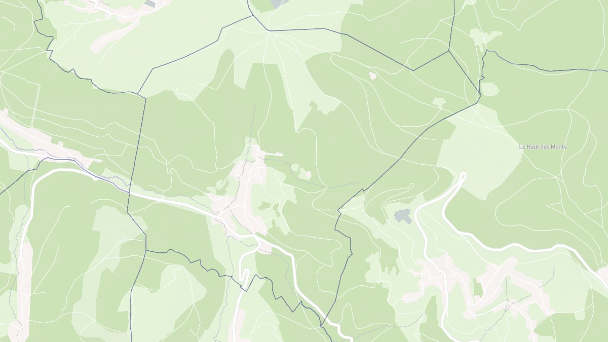 Aperçu cartographique de Waldersbach, centré sur la commune