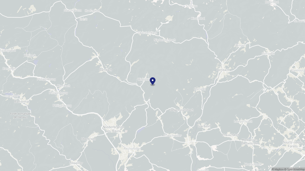 Aperçu cartographique de Windstein, centré sur la commune