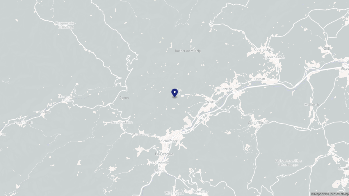 Aperçu cartographique de Wisches, centré sur la commune