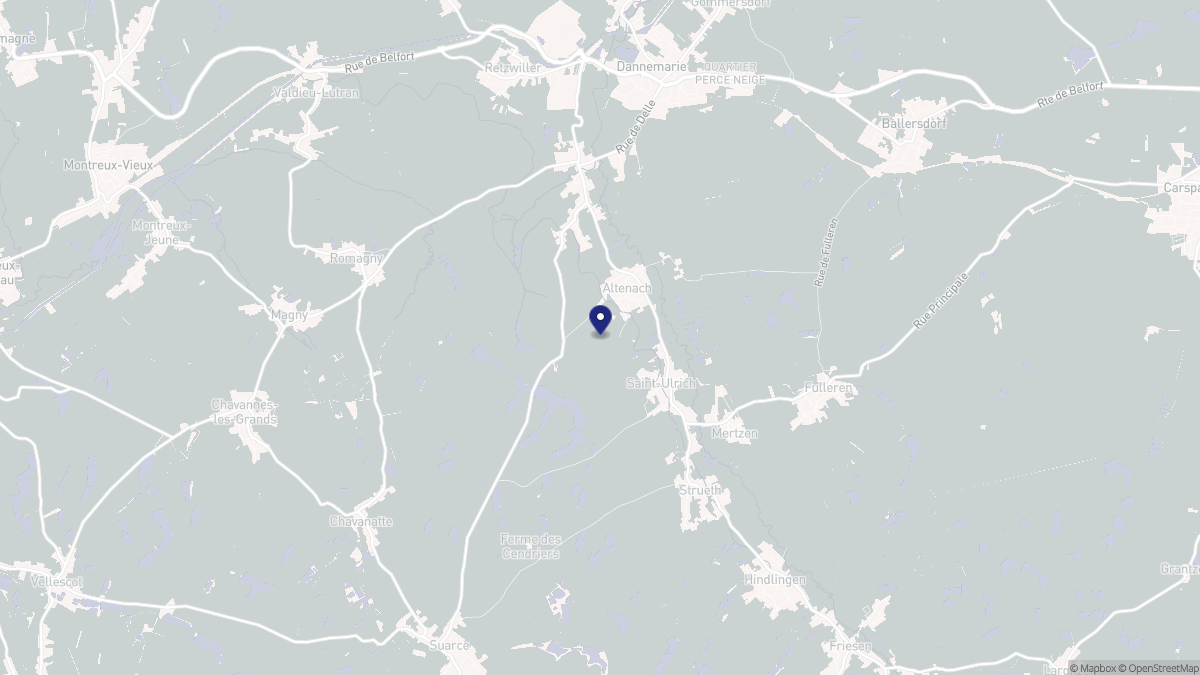 Aperçu cartographique de Altenach, centré sur la commune