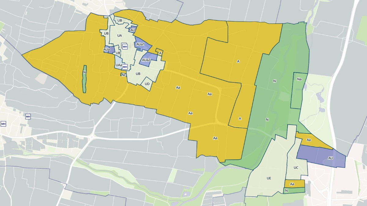 Aperçu cartographique de Bennwihr, centré sur la commune