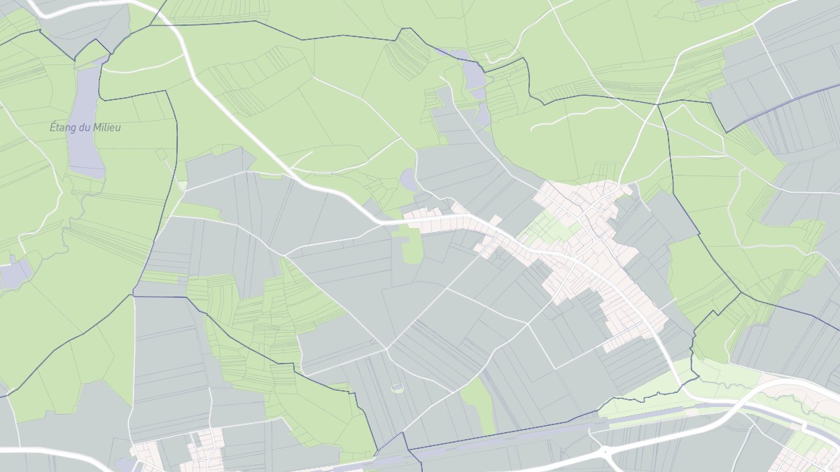 Aperçu cartographique de Elbach, centré sur la commune