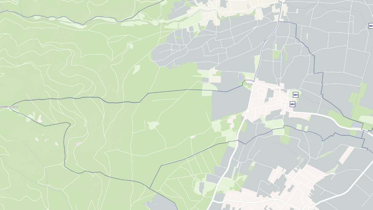 Aperçu cartographique de Hartmannswiller, centré sur la commune