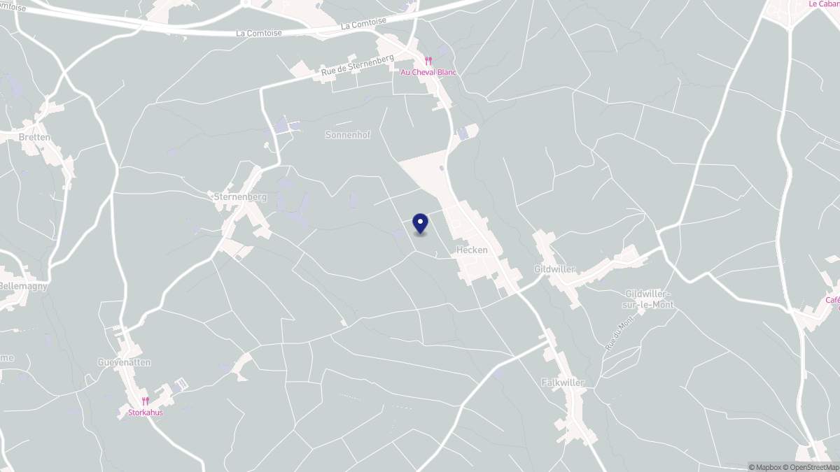Aperçu cartographique de Hecken, centré sur la commune