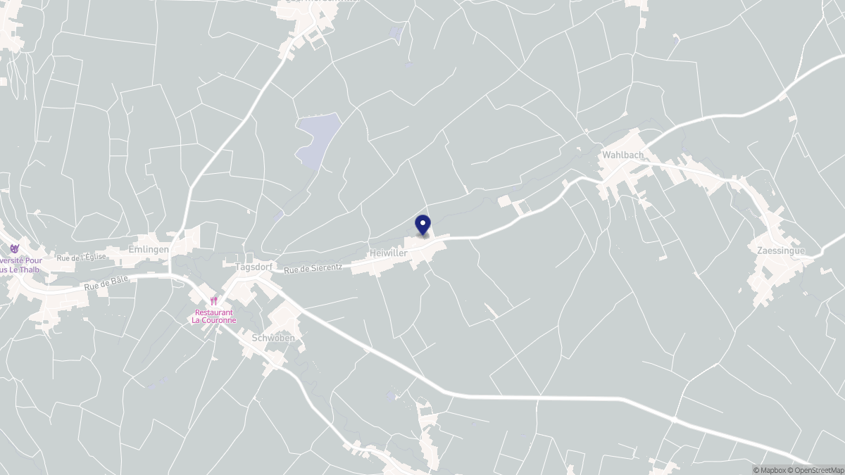Aperçu cartographique de Heiwiller, centré sur la commune