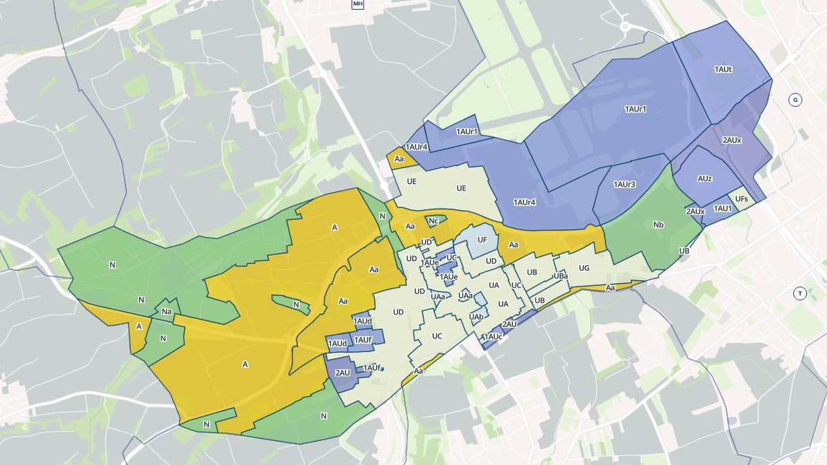 Aperçu cartographique de Hésingue, centré sur la commune